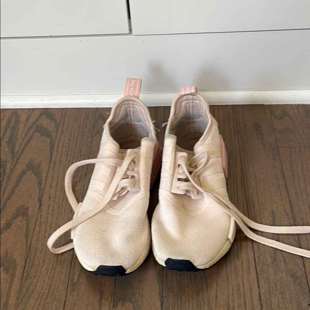 Adidas Light Pink and Beige Sneakers